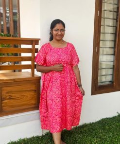Maternity Feeding 3/4th Kafthan - Magenta - MFN