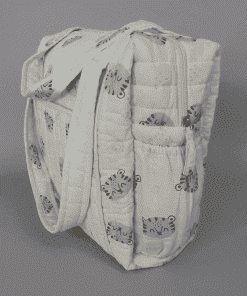 Alternative view of Organic Muslin Diaper Bag for Mothers for Travel - Green Tiger - DB1