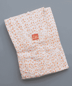 Maternity Feeding Front Open Nighty - Orange Small Flower - MFN