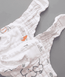 Assorted Crinkled Muslin Nappy - Pack of 5 - NP1 - Image 5