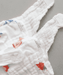 Assorted Crinkled Muslin Nappy - Pack of 5 - NP1 - Image 3