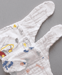 Assorted Crinkled Muslin Nappy - Pack of 5 - NP1 - Image 2
