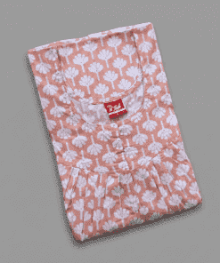 Maternity Feeding Front Open Nighty - Peach - MFN