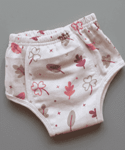 Full Padded underwear - Organic Cotton - Leaf and Flower - PU1
