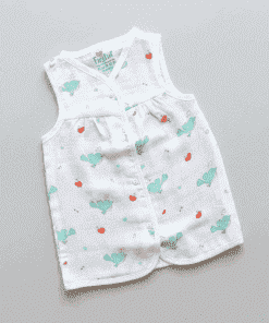 Alternative view of Muslin Cotton Frock - Pack of 2 - Ice Cream + Bird - DFK