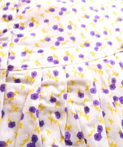 Alternative view of Maternity Feeding Front Open Nighty - Dark Violet Small Flower - MFN