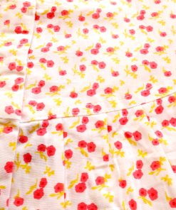Maternity Feeding Front Open Nighty - Red Small Flower - MFN - Image 2