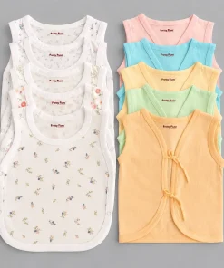 Assorted Prints Jhabla Combos - Pack of 10 - Side Button + Color - CM1