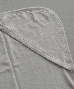 Hooded Blanket - 60x80cm - Light Ash with White Star - HBL1 - Image 3