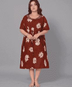 Alternative view of Short Feeding Kaftan - Coffee Brown - MCFK
