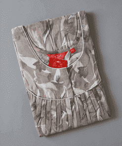 Maternity Feeding Nighty - Brownish Grey Floral - MFN
