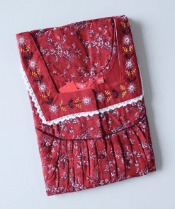 Maternity Feeding Nighty - Maroon - MFN