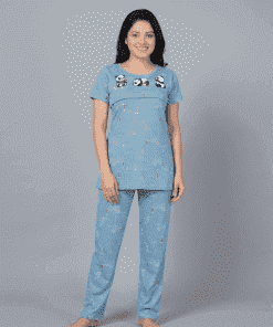 Alternative view of Feeding Night Suit - Blue - MFD