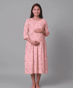 Alternative view of Short Feeding Kurty - Cream - MCFK