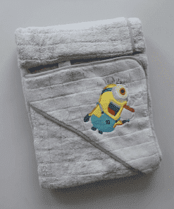 Micro Fiber Hooded Blanket - 80x80cm - Grey - HBL