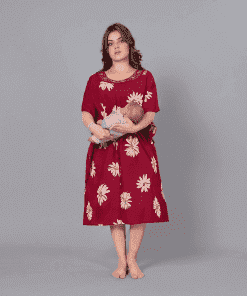 Alternative view of Short Feeding Kaftan - Magenta - MCFK
