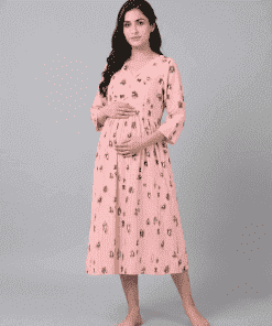 Alternative view of Short Feeding Kurty - Cream - MCFK