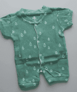 Romper - Green with White Line Tree - RMP1