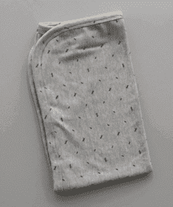 Hooded Blanket - 60x80cm - Grey with Black Boat -  HBL1