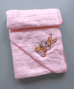 Micro Fiber Hooded Blanket - 80x80cm - Pink - HBL