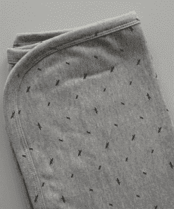 Hooded Blanket - 60x80cm - Grey with Black Boat - HBL1 - Image 2