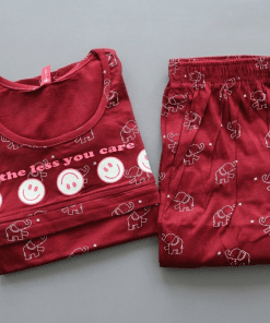 Feeding Night Suit - Maroon - MFD
