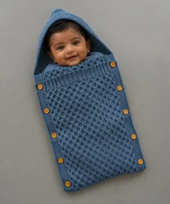 Alternative view of Premium Baby Sleeping Bag - Blue - SBG