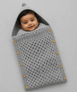 Alternative view of Premium Baby Sleeping Bag - Grey - SBG