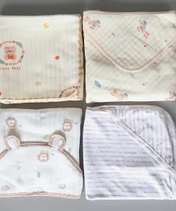Alternative view of Assorted Prints New Born Blanket kit ( Pack Of 4) - HK1