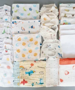 Alternative view of Muslin Assorted Hospital Set /New Born Muslin kit ( Pack Of 30) - HK1
