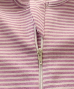 Alternative view of Sleeping Suit - Purple Stripe - SS1