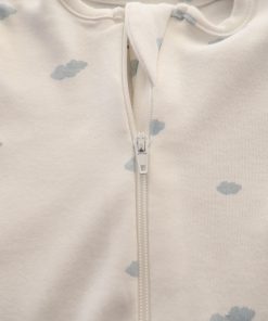 Sleeping Suit - Off White Star - White with Blue Cloud - SS1 - Image 2