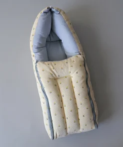 Soft Cotton Kangaroo Wrapper - Yellow with Floral - KW1