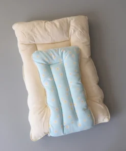 Soft Cotton Kangaroo Wrapper - Light Mint Green with White Floral - KW1 - Image 2