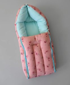 Soft Cotton Kangaroo Wrapper - Dark Pink with Floral - KW1