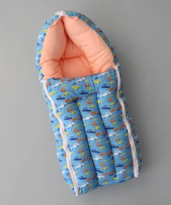 Soft Cotton Kangaroo Wrapper - Blue Vehicle - KW1