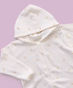 Alternative view of Hooded Sleeping Suit - Brown Bear Face Print - SS1