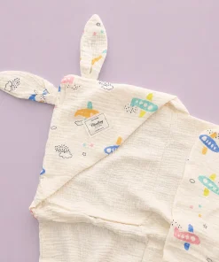 Alternative view of Crinkled Muslin Hooded Blanket (90x90 cm) - Aero Plane - BL1