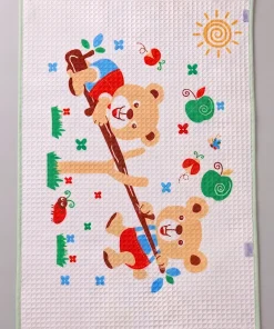 Bath Mat Bubble Sheet - two Bear (Green Border) - BM1