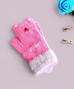 Woolen mittens  - Pack of 1 - Pink - NRWM