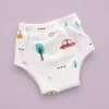 Organic Muslin Cotton Full Padded underwear - Car and Tree - PU1