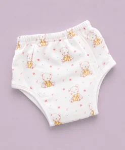 Organic Muslin Cotton Full Padded underwear - Orange Teddy - PU1