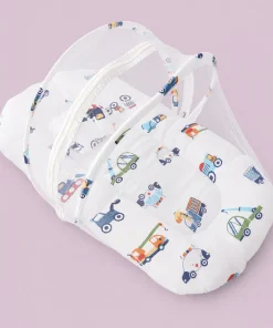 Crinkled Muslin Foldable Bedding Set - Vehicles - BS1 - Image 2