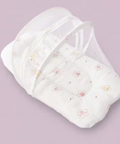 Crinkled Muslin Foldable Bedding Set - Star and Fruits - BS1 - Image 2