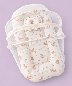Crinkled Muslin Foldable Bedding Set - Unicorn and Gramophone - BS1 - Image 3