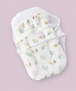Crinkled Muslin Foldable Bedding Set - Animals - BS1 - Image 3
