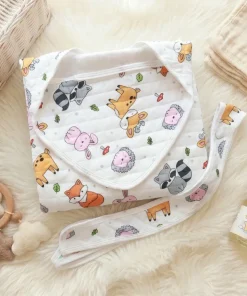 Soft Cotton Hooded Blanket - Cute Animals - BL1
