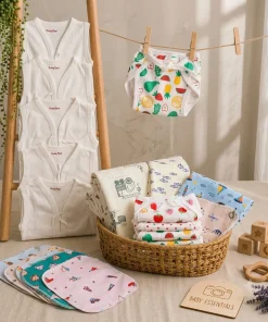 Assorted Prints Hospital Set /New Born kit ( Pack Of 17) - HK1
