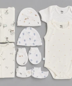 Alternative view of Assorted Prints New Born Night Dress Combo ( Pack Of 10) - HK1