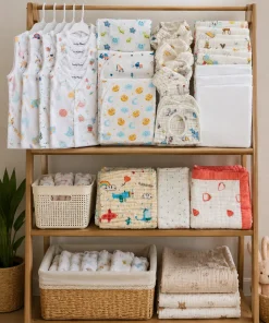 Muslin Assorted Hospital Set /New Born Muslin kit ( Pack Of 30) - HK1